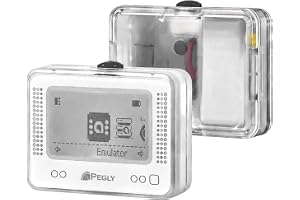 PEGLY Smart NFC Emulator Compatible with Nintendo Switch, 3DS, and Wii U, 1.2" OLED Display, Rechargeable NFC Device with High-Capacity Storage for NFC-Enabled Games