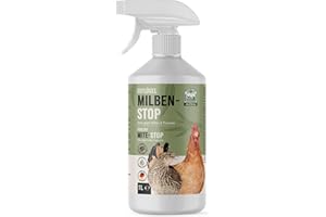 AniForte Aerosol para Pollos y Aves de Corral 1 litro - contra ácaros y parásitos, ácaros del Polvo, Aerosol Ambiental y Aerosol de Contacto, para infestaciones agudas y Medidas preventivas