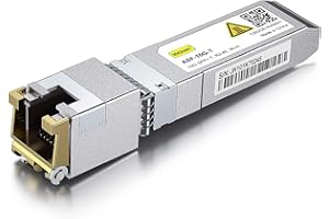 10GTEK Intel Compatible 10Gb SFP+ RJ45 Module E10GSFPT, 10GBase-T Copper SFP+ Transceiver, up to 30-Meter