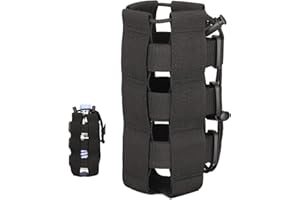 Esshogo Tattiche Porta Borraccia, Porta Borraccia Zaino, Porta Borraccia, Militare Accessori Tattici, per Escursioni, Bicicletta, Campeggio, Sport all'Aria Aperta