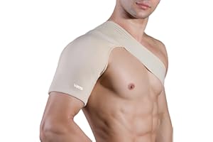 Jyinelx Shoulder Support for Men and Women, One Size Fits All Shoulder Brace, Adjustable Compression Sleeve Support, including Bendable Arm Sling, Aid Sleep and Cope with Injuries