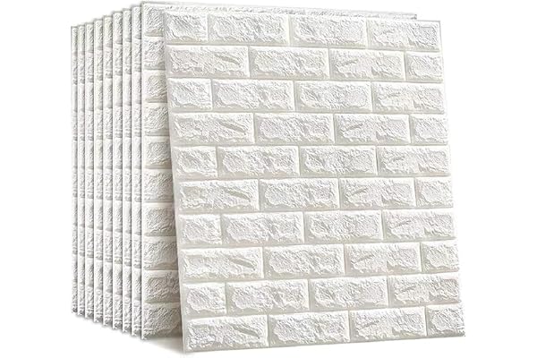 Barebeauty Wall Stickers Wallpaper PE Foam Brick Design DIY Decal (70 x 77 cm) 3D Frames PVC DIY Self Adhesive