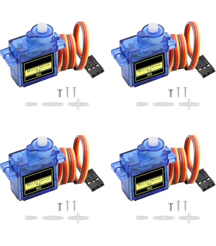 Kit 6 Micro Servomotori 9G Per Arduino - Mini Servo Per Robot, Droni, Progetti RC E DIY