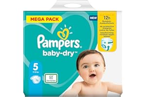 Pampers 81715587 - Pannolini Baby-Dry Pants, colore: Bianco, 2 confezioni da 76 pannolini, Taglia 5