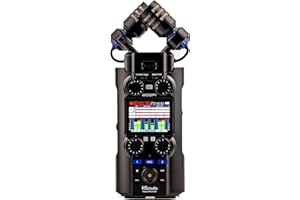 Zoom H5studio - Handy Recorder with 6 tracks, gain adjustable recordings with 192 kHz 32-bit float, studio-quality microphones and preamplifiers for flawless sound quality, black