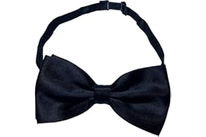 NiceYnn Pre-Tied Bow Tie, Formal Tuxedo Bowties, Adjustable Length Satin Bow Tie for Wedding Parties Banquets Fancy Dress Costume Carnival for Men Boys Adults Children