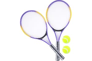 Blue Sky Interactive 041122Z Bluesky 041122Z-2 Tennis Rackets and 2 Balls-Blue-25cm-Outdoor Game Age 3, Standard Size