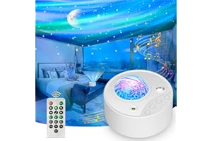 ibell Galaxy Projector Northern Aurora Lights, 14 Colors Sensory Lights Star Projector Night Light with White Noise/Timer, Galaxy Light for Bedroom, Gifts for Kids Adult