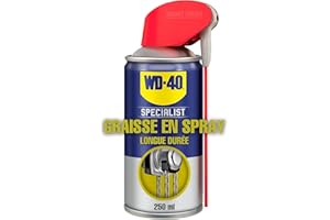 WD-40 SPECIALIST Graisse en Spray Longue Durée • Texture gel, idéale en extérieur, protection anti-corrosion • Aérosol 250 ml