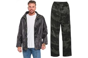 Arctic Storm Waterproof Rain Suit Hooded Jacket & Trousers Set