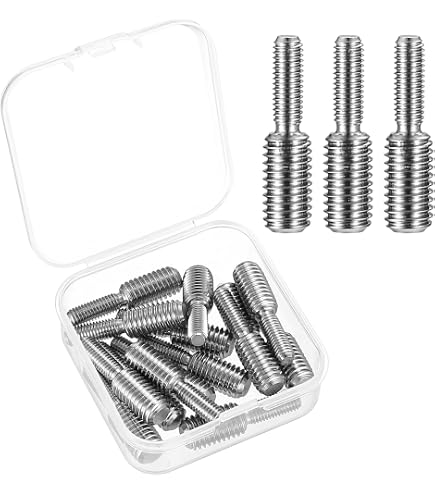 DSM-Verbindungstechnik Viti Prigioniere Con Attacco Torx (TX), In Acciaio Inox A2/V2A, Vite A Doppia Filettatura, Perni A Vite, Vite Per Legno (M6 X 50 Mm, 1 Pezzo - 14