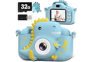 Camara Fotos Infantil, GREENKINDER Camara de Fotos para Niños con Pantalla de 2.0 Pulgadas,20MP & 1080P HD Cámaras Digital para Niños con 32GB TF Tarjeta,Juguetes de Cámara para Niños Niñas
