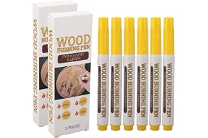 Pssopp 6 st Scorch Pen Marker Bärbar träbrinnande penna Pyrography Marker vedeldad markör för nybörjare hantverk