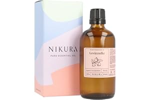 ‎NIKURA Nikura Nelkenöl - 100ml | Gewürznelke Ätherisches Öl | Perfekt für Diffusoren, Aromatherapie, Ölbrenner | 100% reines natürliches Öl