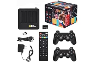 Whatsko Retrowave G11 Pro Konsole, Retro Wave G11 Pro with 60 Emulatoren, 4k HDMI Game Box, 2.4g Wireless Controllern, Plug and Play Video Games, Geschenk für Männer Ehemann (256GB)