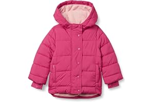 Amazon Essentials Niñas Abrigo Acolchado Pesado con Capucha, Impermeable