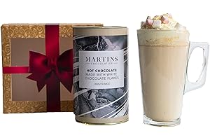 Martins Chocolatier Chocolat Chaud (Chocolat Blanc) | Coffret Cadeau de Chocolat Chaud | Chocolat Belge