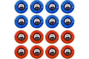CS COSDDI COSDDI Shuffleboard Pucks and Curling Mini Rollers Replacement Set of 16 Rollers (8 Red&8 Blue)