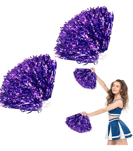 Cheerleading-Pompons Regenbogen, 2 Stück – Für Sport, Tanz Und Team-Support
