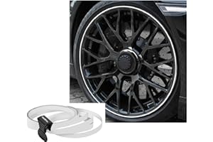 Foliatec Pin Design Stripes Per Cerchi, B = 6 Mm, Incl. Attrezzo Di Montaggio, Bianco4 Strisce … 6Mm X 2,15 M, 1 Striscia Per Prova 6 Mm X 40 Cm