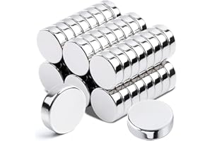 Aenienoe 50Piezas Mini Imanes Neodimio Potentes Imanes Pequeños Redondos Magnet 10x3mm para Manualidades Refrigeradores de Pizarra Magnética