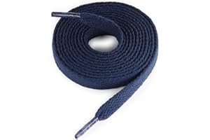 CCSOFTIME Lacets Plats(Largeur 8mm) pour Baskets-Durable Renforcés Lacets Chaussures Sneakers Compatible avec Converse Nike,Plusieurs Couleurs et Longueurs