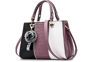 NICOLE & DORIS Women Handbag Fashion Ladies Handbags & Shoulder Bags Multicolor Top Handle Bag Crossbody Bag with Pompom
