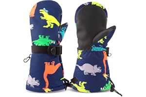 SEYUFN Gants hivernaux imperméables pour Enfants Gants Mitaines Respirant Chauds de Ski de Plein air pour bébé Garçons et Filles de 2 à 6 Ans