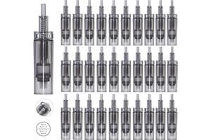 LAZZYBEAUTY 30 Cartucce di Ricambio per Aghi a 24 Pin per la Penna per Microneedling Dr.pen Modello A7, Parti di Ricambio Originali Monouso per Cartucce per Microneedling Accessori per la Cura della Pelle