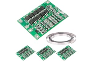 DAOKAI Lithiumbatterie Schutzplatine 4S 16.8V 40A 18650 PCB BMS Ausgleichsplatine Li-Ionen-Ladegerät Schutzbrett Modul Überstrom/Kurzschluss-Schutz, für Bohrmotor – 4 Stück