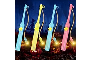 Shinybox Laternenstab, 4er Laternenstab mit LED für St Martin, Kinder Latern Sticks, LED Elektronischer Laternenstab Kinder, Kinder Elektrischer Stab für Martinstag/St. Martin's Day, Halloween(20cm)