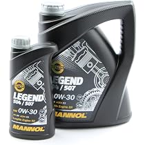 MANNOL 0W-30 Motoröl 'Legend' – 5 Liter, Freigegeben Für VW 504/507, BMW, Mercedes & Mehr | Ideal Für Diesel & Benziner