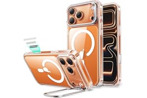 ESR für iPhone 17 Pro Hülle, Kamerasteuerung, kompatibel mit MagSafe, Militärnorm Schutzhülle, integrierter Versteck Ständer Handy Case, Kratzfeste Rückseite, Classic Serie, Klar