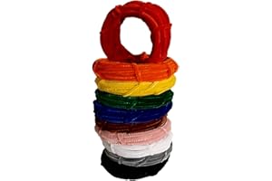 Amazing Arts and Crafts Pipe Cleaners 6mm 10 Colours 10 x 10 meter Coils Craft Chenille stems