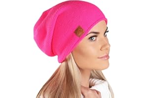 Mikos*Mütze Damen Beanie Frühling Strickmützen für Damen Chemo Damenmütze in Vielen Farben Stilvolle und Bequeme Kopfbedeckung für Frühling und Sommer Long Slouch Beanie mit hohem Tragecomfort (699)