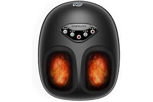 Snailax Masseur de pieds avec chaleur, appareil de massage des pieds Shiatsu électrique avec pétrissage compression arrêt automatique, chauffe-pieds, cadeaux pour femmes/hommes