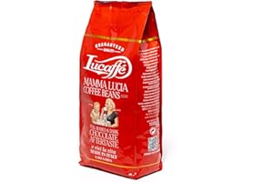 ‎LUCAFFÉ Lucaffé - Kaffeebohnen Mamma Lucia, 1 kg | Kaffee aus ganzen Bohnen für cremigen Espresso | Helle Röstung | intensiver und cremiger Geschmack