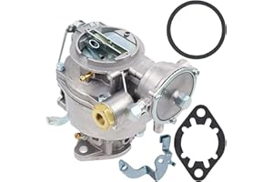 NENKUTEN 1 Barrel Carburetor for Rochester 1957-1961 Chevrolet GMC Chevy Truck 3.8L 3852CC 235Cu 6 Cly Engines Nomad Bel Air El Camino Pickup with Gaskets Replacement throttle arm 7009657