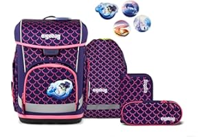 ergobag cubo Light Set ergonomischer Schulranzen, extra leicht, Set 5-teilig, 860 g