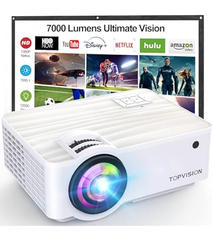ZDK Proiettore WiFi Bluetooth, proiettore portatile nativo 1080P, proiettore home theater 20000 lumen, compatibile con iOS/Android/PC/PS5/TV Stick/HDMI/ USB (verde