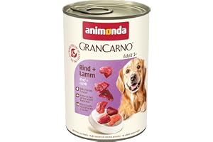 animonda GranCarno dog food, wet food for adult dogs, various breeds, 6 x 400 g