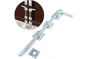 MIFAN Long 18" Galvanised Drop Bolt | Garage/Gate/Door Lock