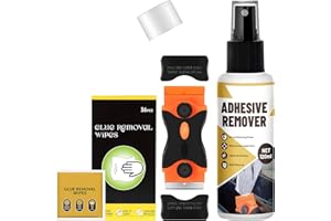 GENERISCH WEILAOK Kleberentferner, Sekundenkleber Entferner, Etikettenentferner, Schnell Auflösen, Glue Remover Entfernt Schnell Hartnäckige Etiketten, Klebereste -120ml + Kleberentfernungstücher*36