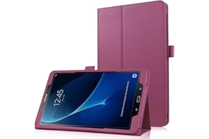 Sotefe® Etui Samsung Galaxy Tab A6 7.0'' Hülle - Flip Cover Case Schutzhülle Tasche Hülle für Samsung Galaxy Tab A 7.0 2016 SM-T280/T285 + Displayschutz - Violett