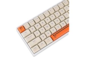 ‎SOLIDEE SOLIDEE 142-Tasten PBT-Tastenkappen Zweifarbige Injektion Keycaps Cover Set XDA-Profil mit 6,25 U Leertaste für mechanische Gaming-Tastatur von Cherry MX Switch (Plastik)