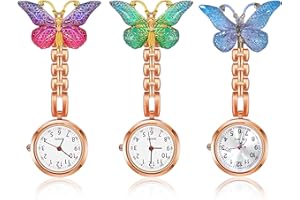 Xinjieda Nurses Fob Watch Quartz Pocket Watch Nurse Watch with Brooch Clip, Digital Watch Nurses Fob Watches for Nurses