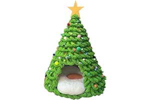 GENERIC Christmas Tree Cat Bed – Cat Tunnel Christmas Tree Skirt | Warm CatsBed Suitable For Holiday Pet Hideaway, Indoor Cats Sleeping, Festive Home Décor, And Cozy Winter Resting Spot