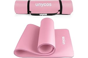 ‎UNYCOS unycos - Yogamatte Rutschfeste | Hohe Dichte 6/10/15 mm, Gymnastikmatte mit Tragegurt und Schultergurt【inkl. E-Book】Hautfreundliche Fitnessmatte für Pilates, Trainingsmatte, Gym