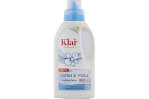 ‎KLAR ECOSENSITIVE Klar eco Sensitive Feines & Wolle 500ml, ohne Duft, 50 Waschladungen, Feinwaschmittel, für Allergiker