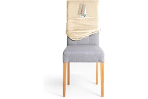 RESTILO Coprisedia Stretch in Misura Universale, Coprisedia Rimovibile e Lavabile per Sedia da Pranzo, Rivestimento Elastico Protettivo per Sedia da Pranzo, per Sedie da Pranzo, Ristoranti, Hotel